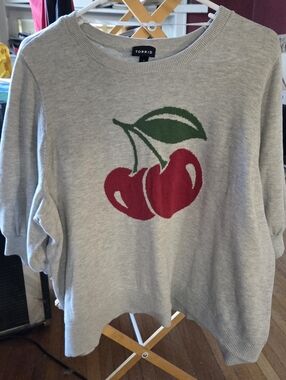 TORRID Cherry Short Sleeve Crop Top